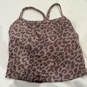 Beyond Yoga Cheetah Cropped Tank